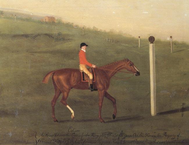 Francis Sartorius 'Eclipse' with Jockey up walking the Course for the King's Plate 1776 Sweden oil painting art